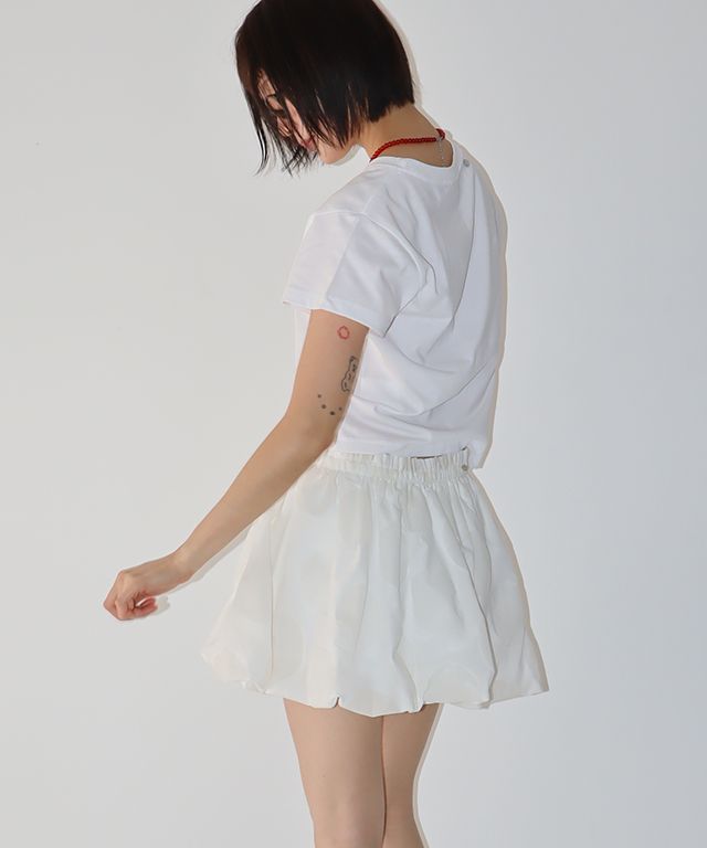 MUSINSA | RONRON SLICED TOMATO CROP T SHIRT WHITE