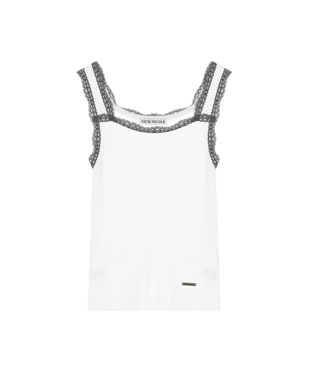닉앤니콜(NICK&NICOLE) LACE KNIT SLEEVELESS_IVORY