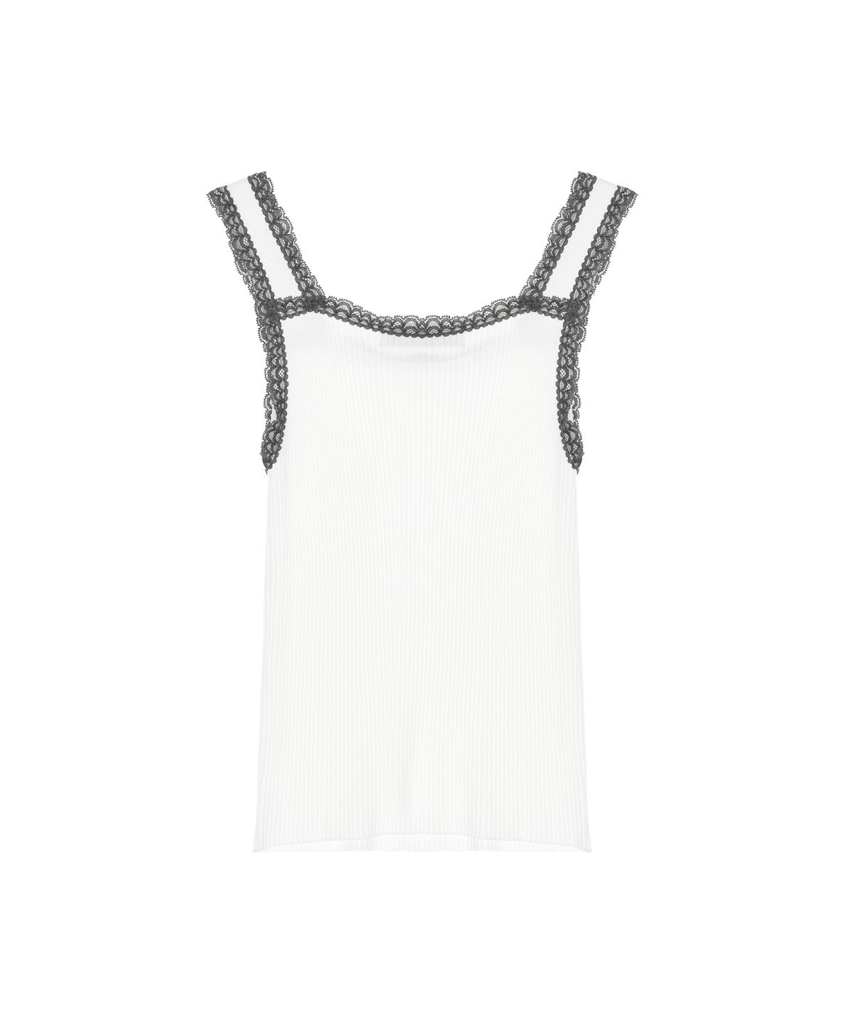 닉앤니콜(NICK&NICOLE) LACE KNIT SLEEVELESS_IVORY