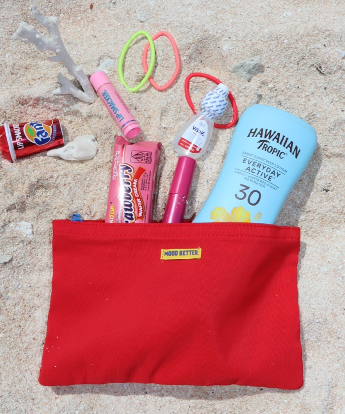 무드베러(MOODBETTER) LABEL POUCH RED