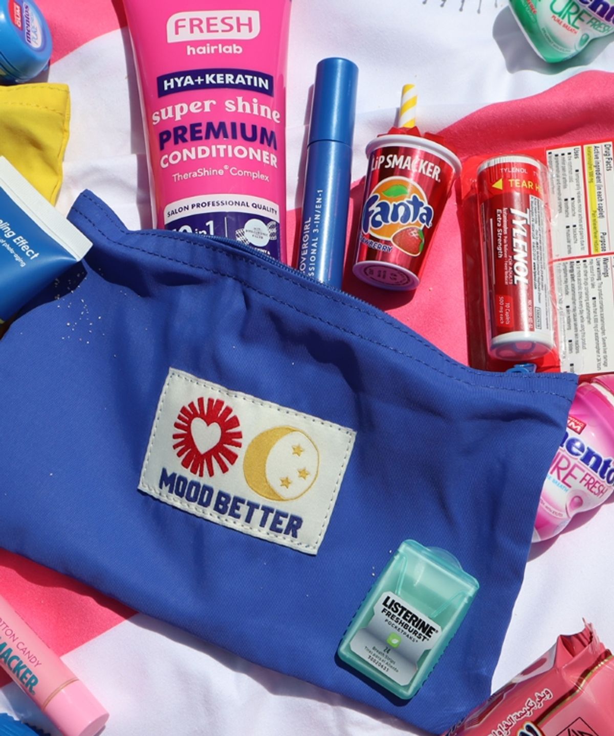 무드베러(MOODBETTER) LABEL POUCH BLUE