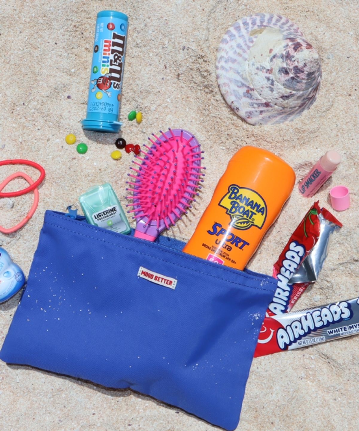 무드베러(MOODBETTER) LABEL POUCH BLUE