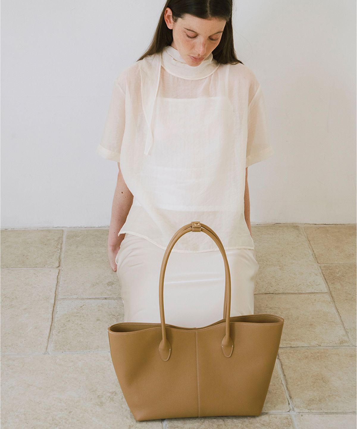 누포티(NUPORTY) Maia bag (Sesame Biscuit)
