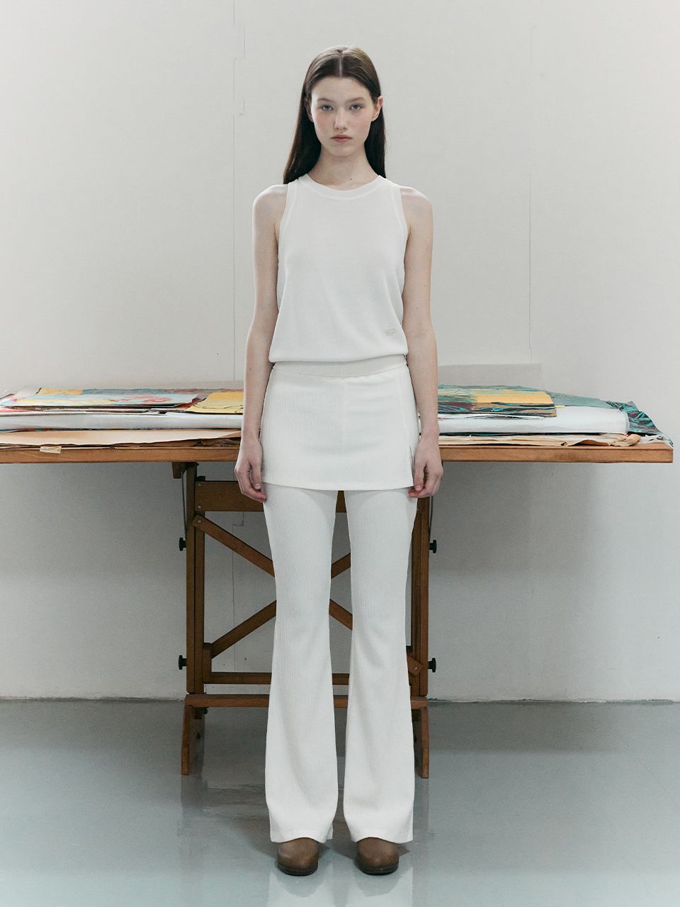 ❥MYTmama❥様 MUSINSA | VOCAVACA Mini Skirt Layered Jersey Pants VC2573PT302M