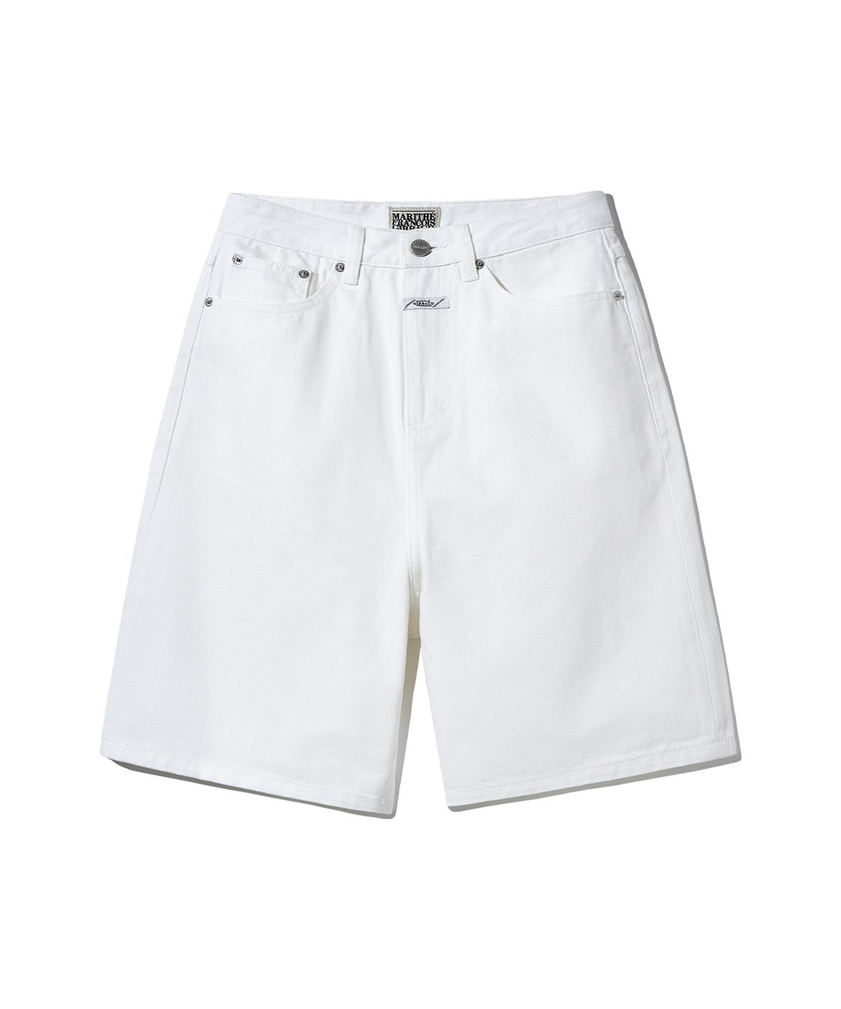 마리떼 프랑소와 저버(MARITHÉ + FRANҪOIS GIRBAUD) W LONG BERMUDA DENIM PANTS white