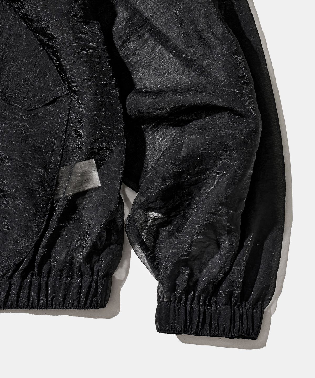 다이아몬드 레이라(DIAMOND LAYLA) Shadow Organza Bomber Jacket J35 Black