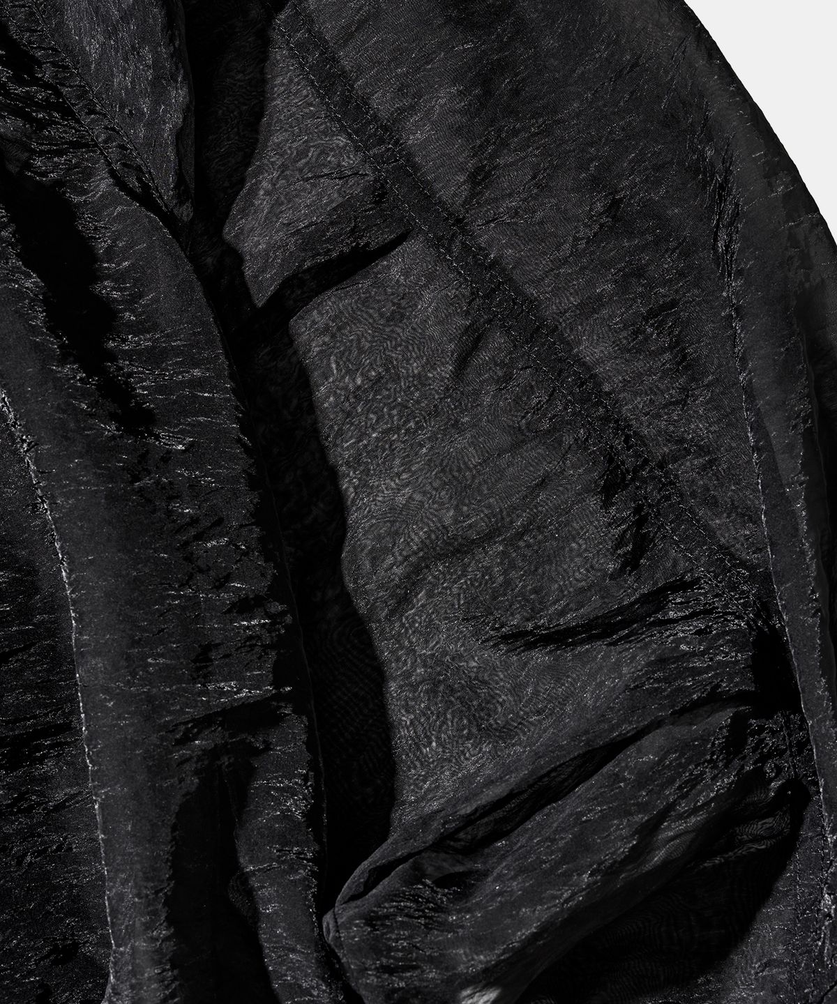 다이아몬드 레이라(DIAMOND LAYLA) Shadow Organza Bomber Jacket J35 Black