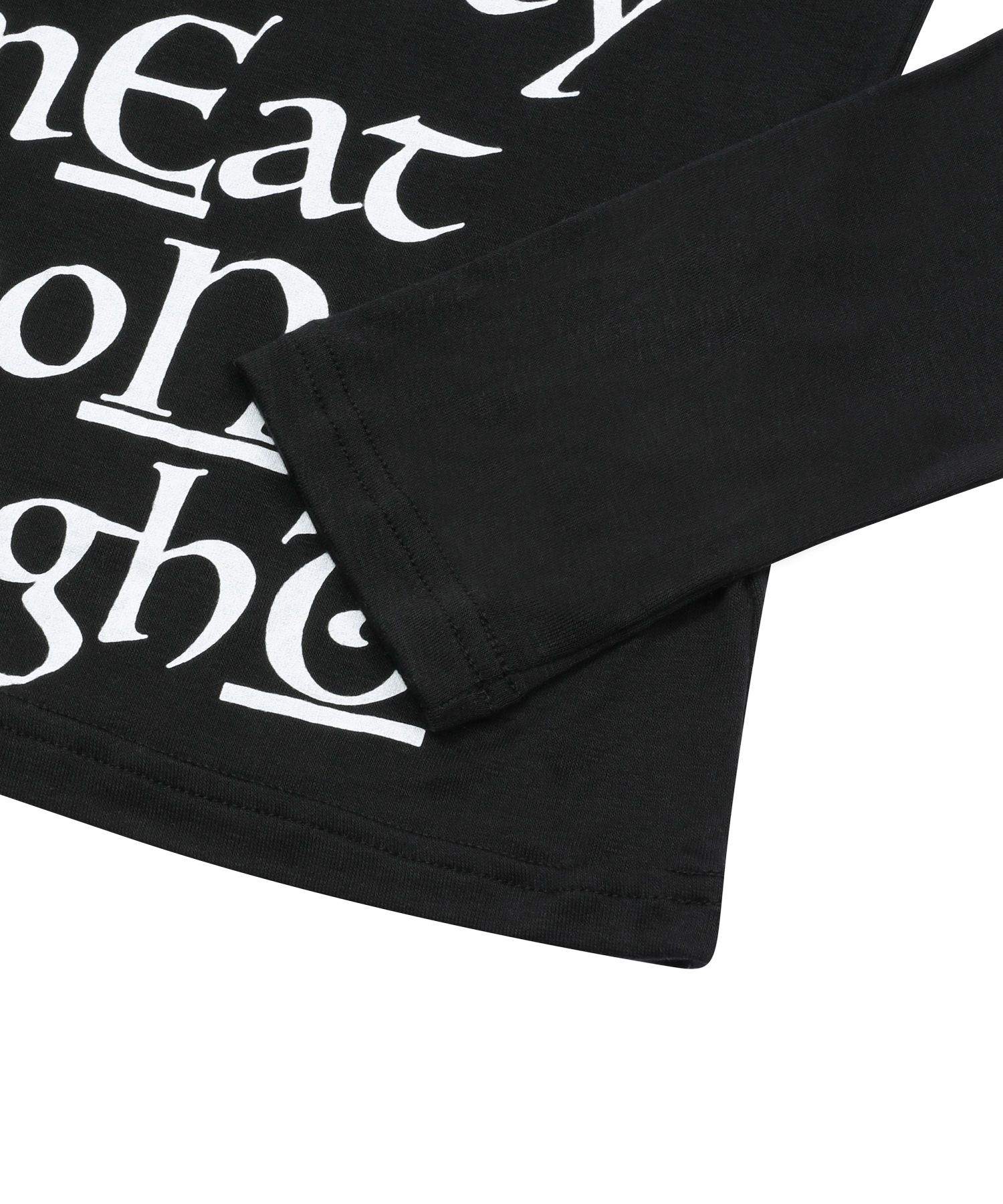 MUSINSA | MUCENT Typer Lettering Uniqlo Long Sleeve Tee