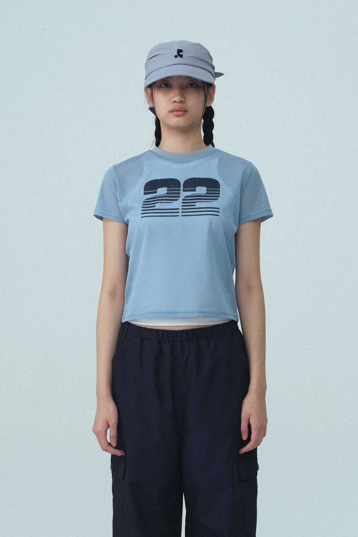 레스트앤레크레이션(REST&RECREATION) 22 MESH TOP - SKY BLUE