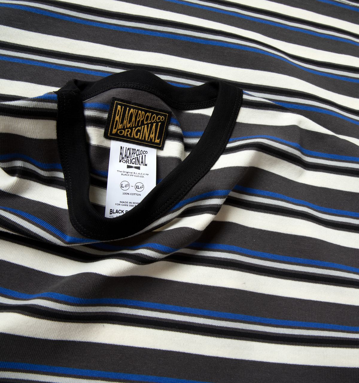 블랙피피(BLACKPP) BLACK PP TGAH Multi Stripe Tee S/S