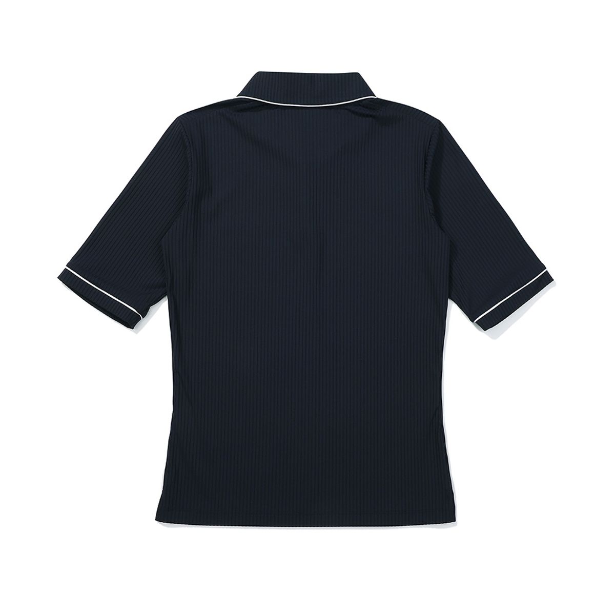 말본 골프(MALBON GOLF) 에리 로고 포인트 카라 티셔츠 NAVY (WOMAN)