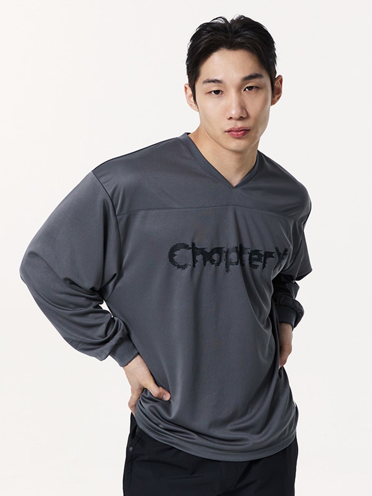 챕터엑스(CHAPTER.X) 쿨링 아메리칸 풋볼 롱 슬리브 (Grey)