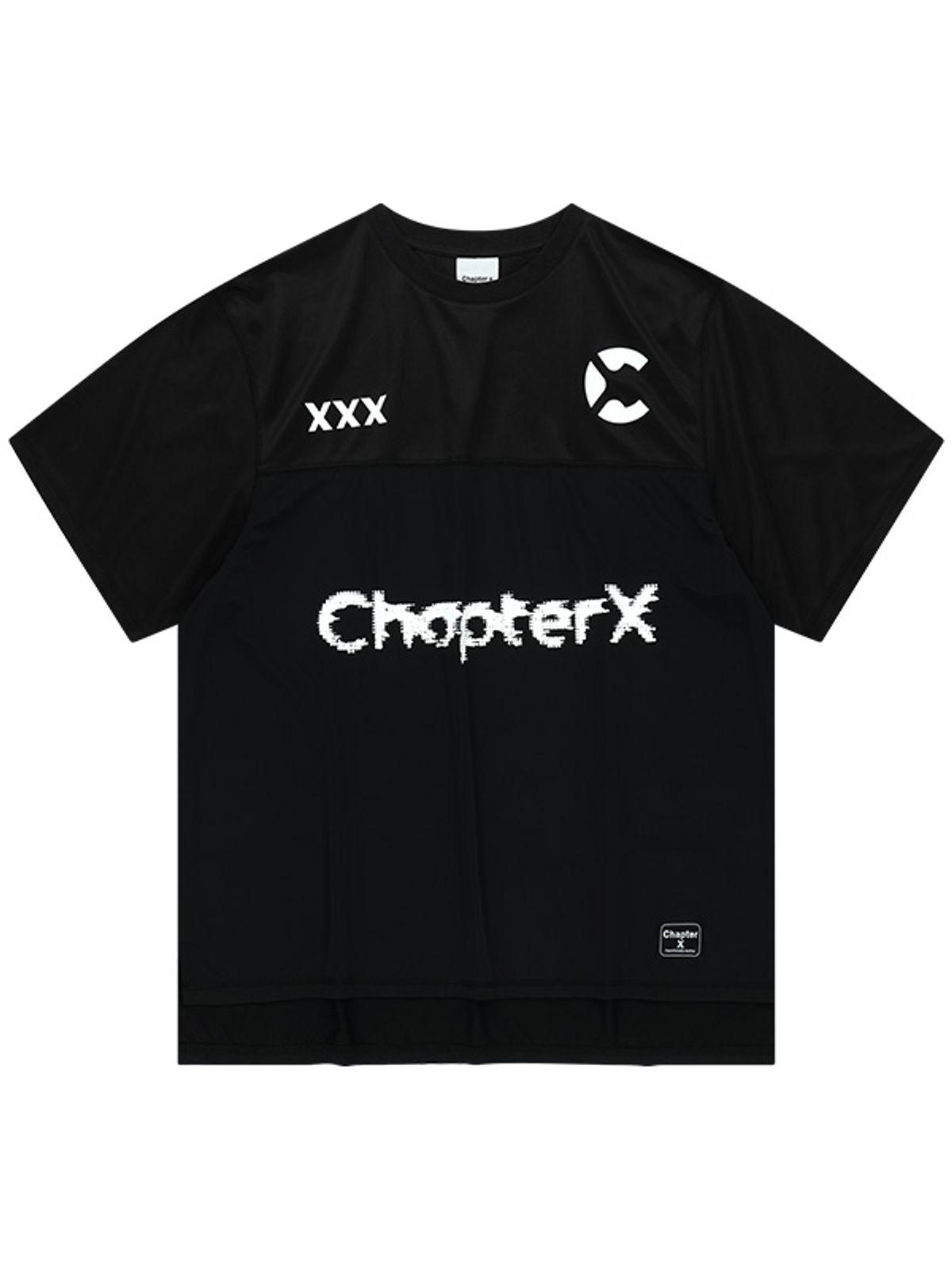 챕터엑스(CHAPTER.X) 쿨링 아메리칸 풋볼져지 하프슬리브 (Black)