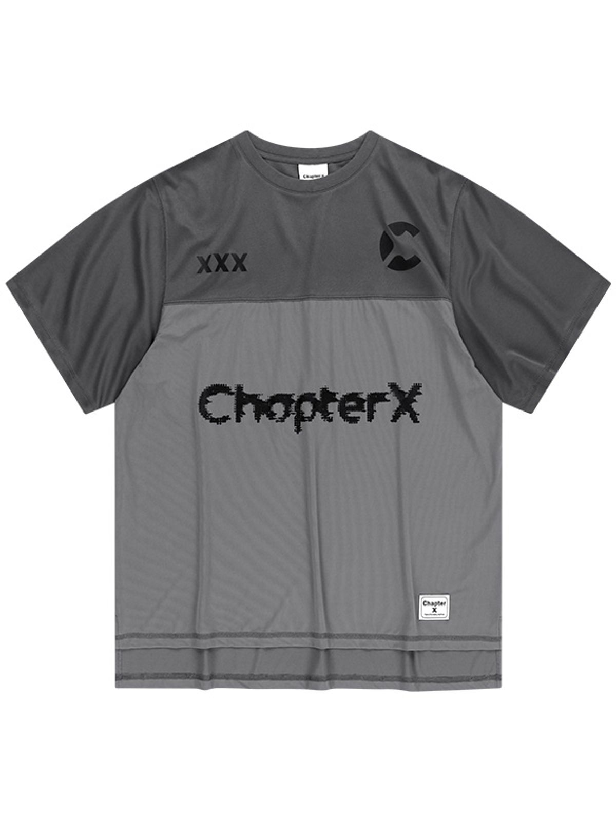 챕터엑스(CHAPTER.X) 쿨링 아메리칸 풋볼져지 하프슬리브 (Grey)