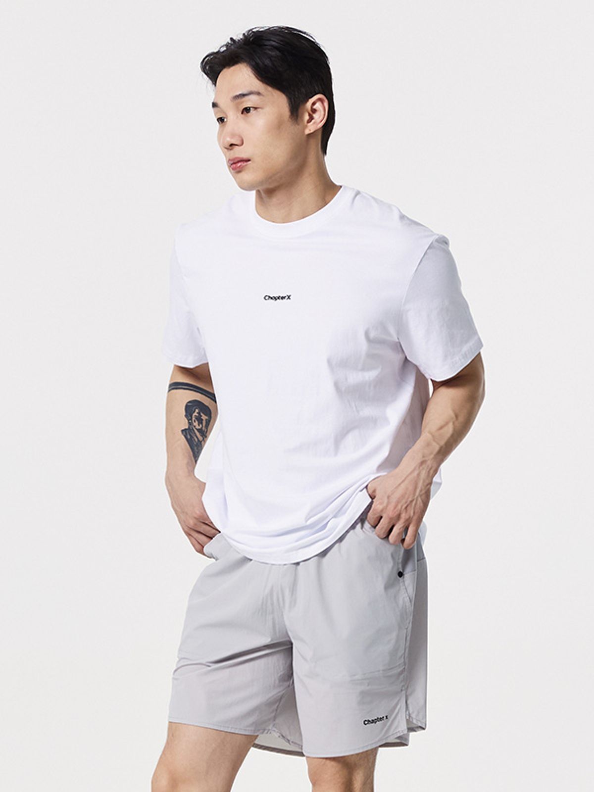 챕터엑스(CHAPTER.X) 이너 브리프 러닝라이크 쇼츠 (Grey)