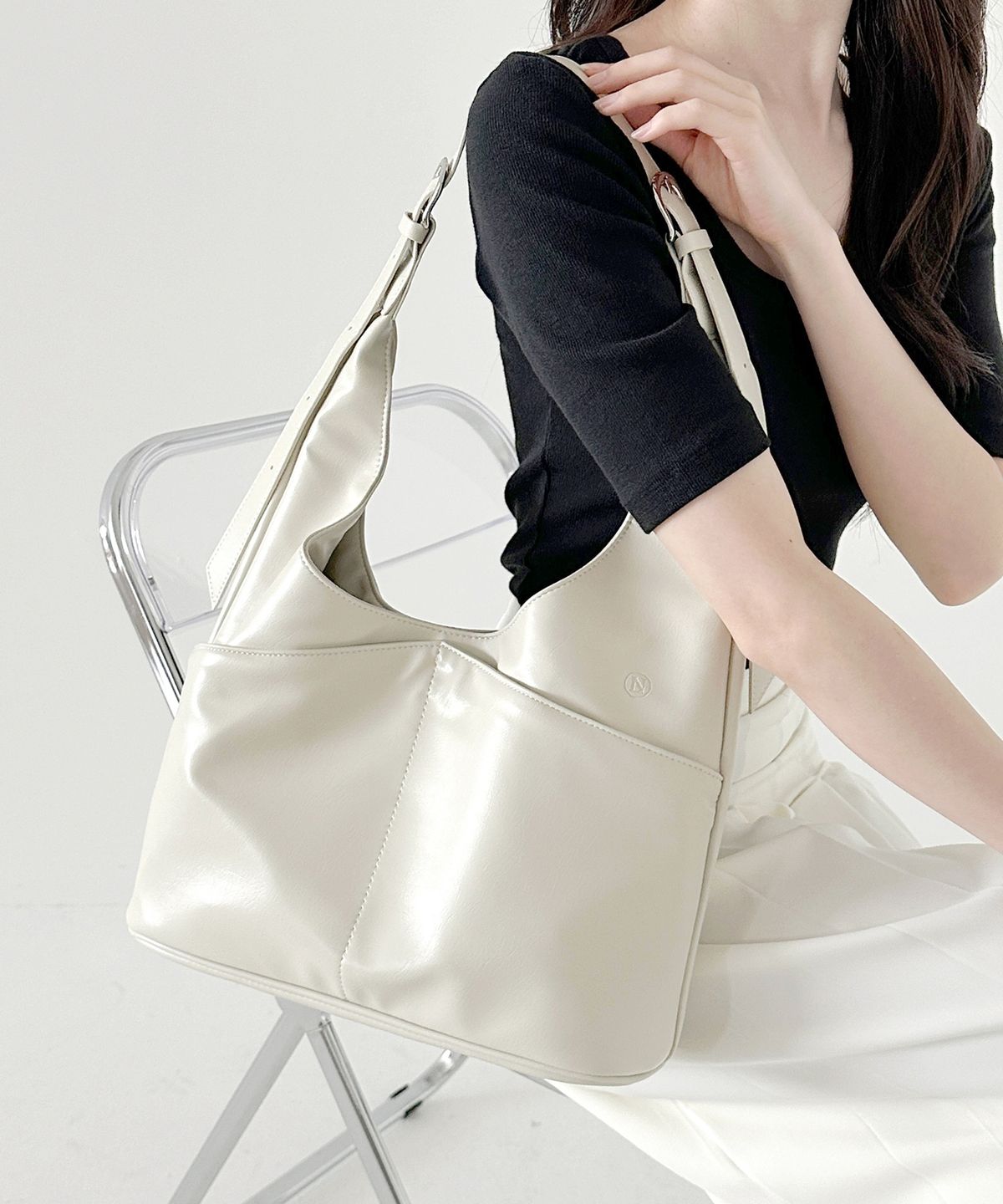 르네오로(LENEORO) 스아르 호보 숄더백 (2색상)