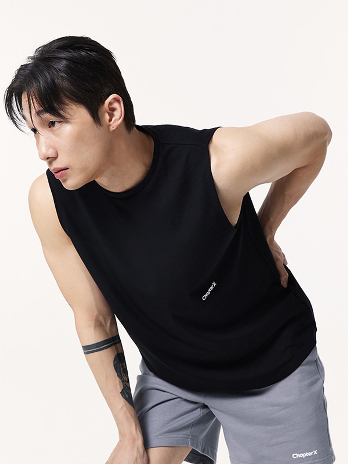 챕터엑스(CHAPTER.X) 레이온 팬텀 퀵 드라이 나시 (Black)