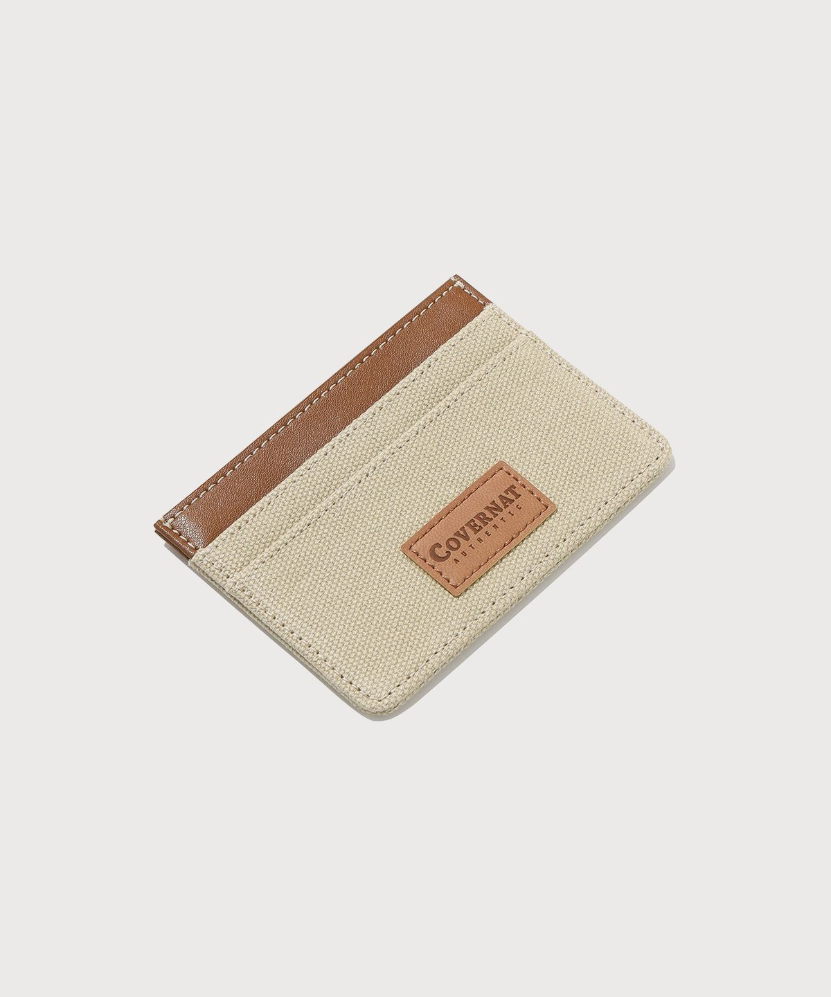 커버낫(COVERNAT) 캔버스 카드홀더 Beige