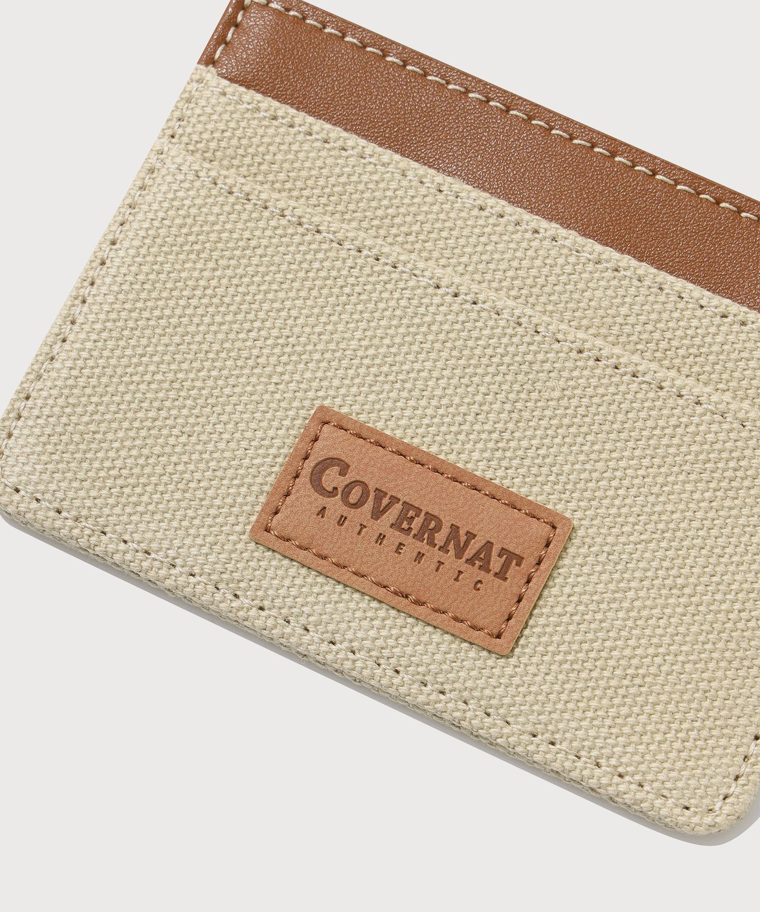 【COVERNAT】 Canvas Card Holder‐BEIGE MUSINSA | COVERNAT Canvas Card Holder Beige