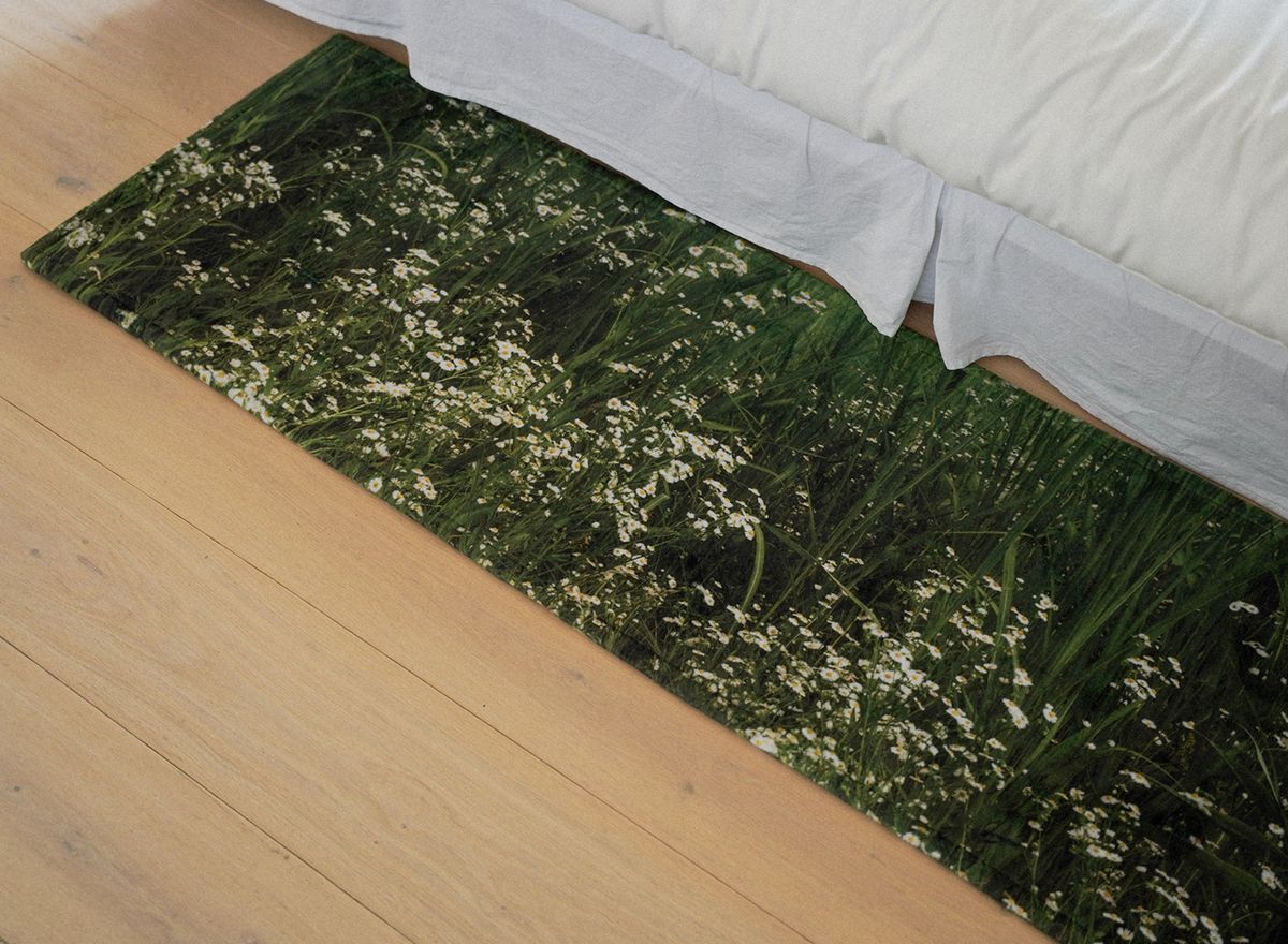 슬립타이트 오브젝트(SLEEPTIGHT OBJECT) green bloom siderug 침실러그 주방매트