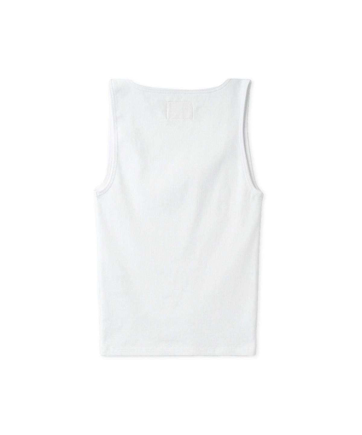 에르에르(ERER) Square-neck ribbed sleeveless White