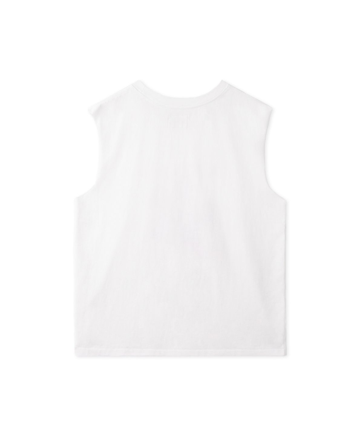 에르에르(ERER) Vintage Leopard Flower Artwork Sleeveless White
