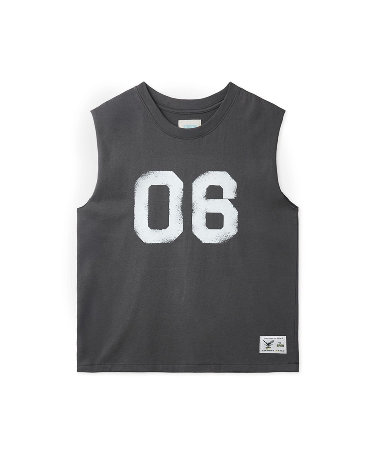 에르에르(ERER) Vintage 06 Artwork Sleeveless Charcoal