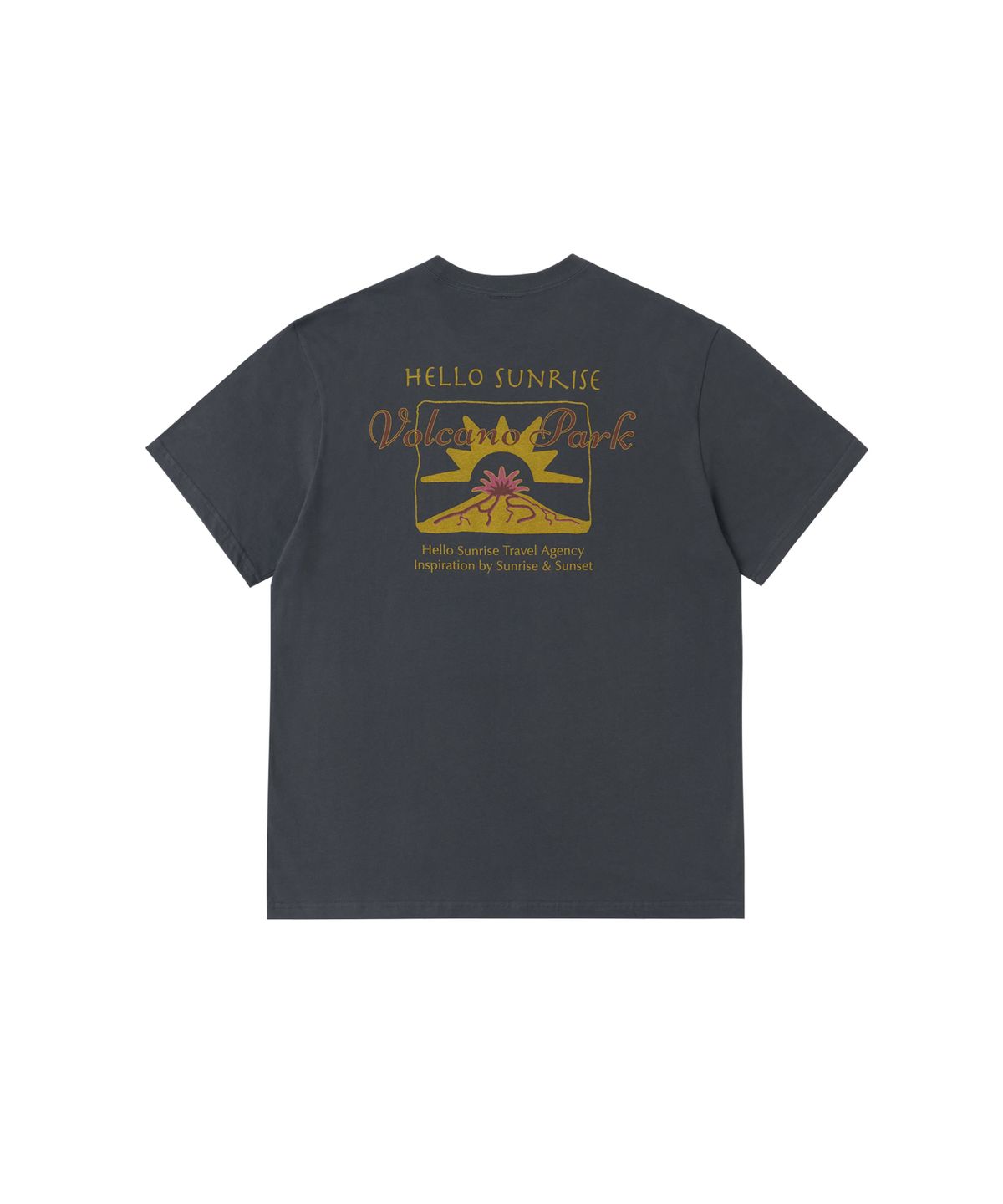 헬로 선라이즈(HELLO SUNRISE) HS Volcano Park Tee_Charcoal