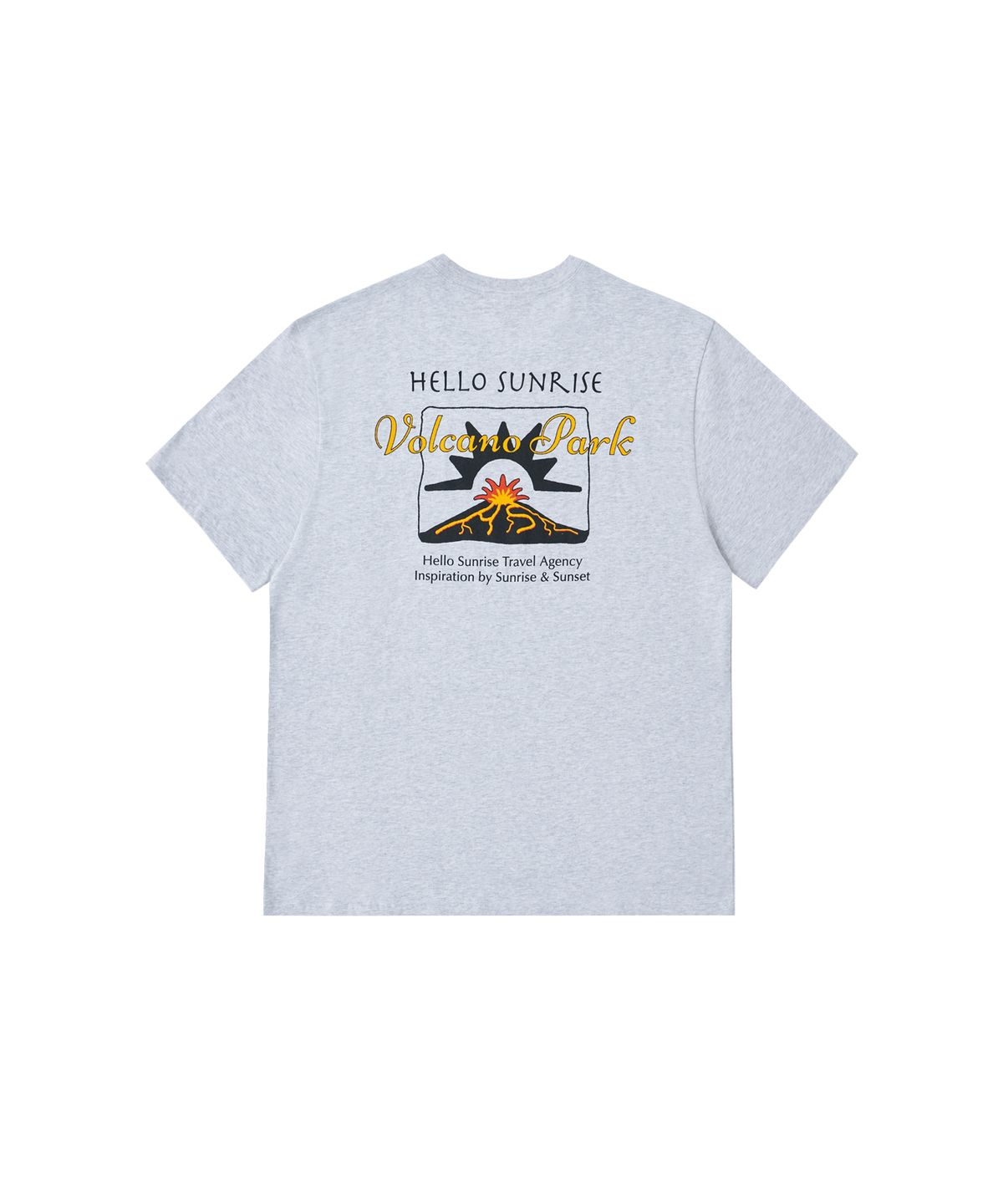 헬로 선라이즈(HELLO SUNRISE) HS Volcano Park Tee_3% Melange Gray