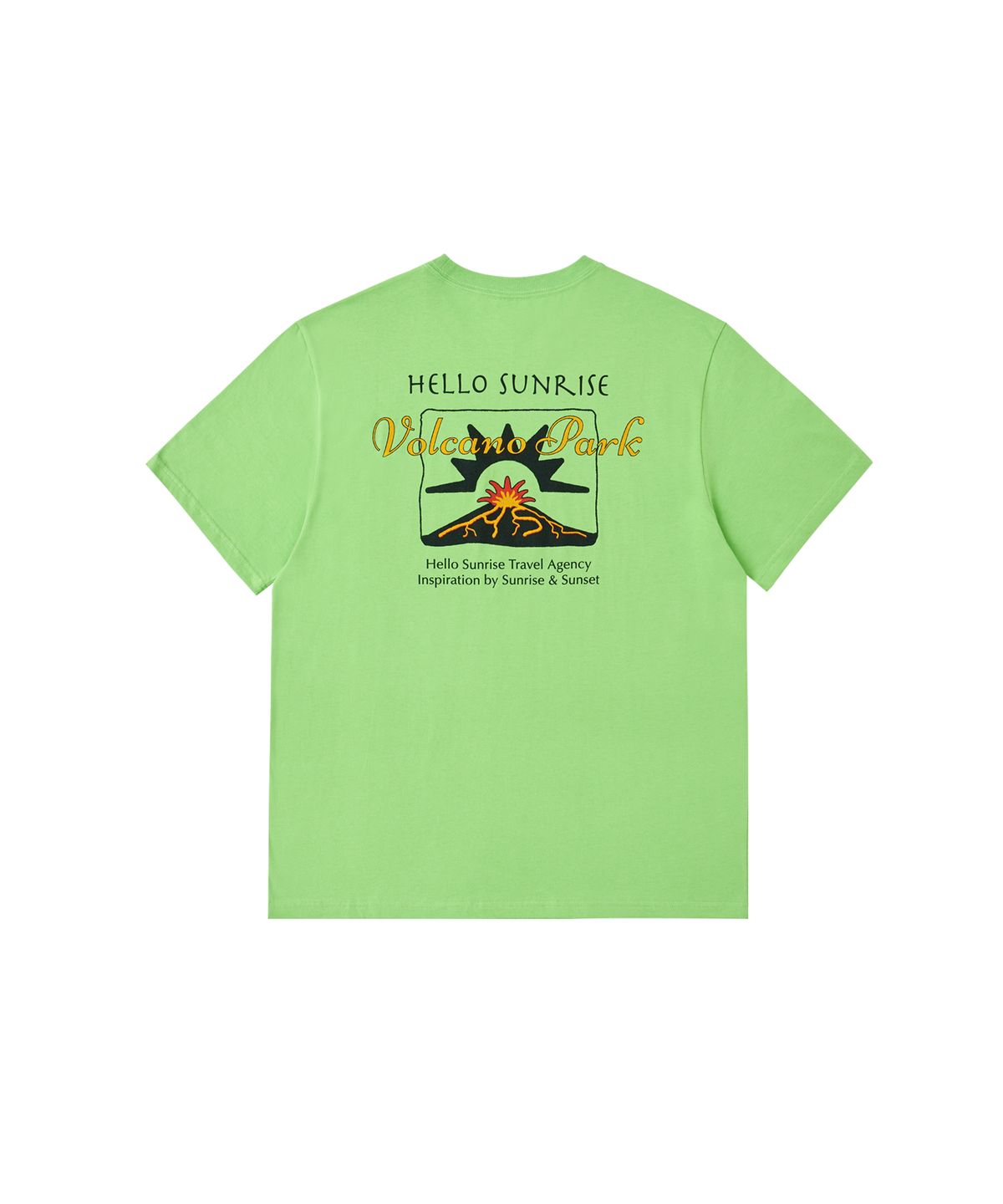 헬로 선라이즈(HELLO SUNRISE) HS Volcano Park Tee_Light Green