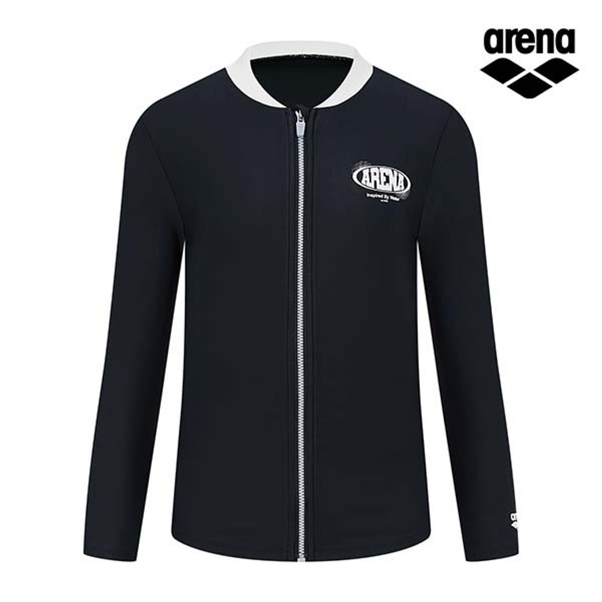 아레나 키즈(ARENA KIDS) 넘버링 아동 집업 래쉬가드 A5BB1BC06BLK