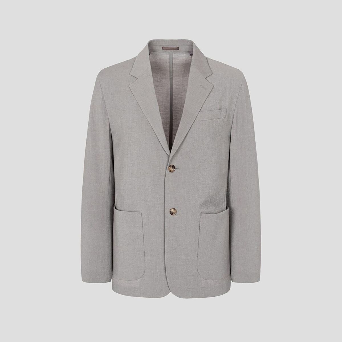 빈폴 멘(BEANPOLE MEN) 울 블렌드 시어서커 셋업 재킷  베이지