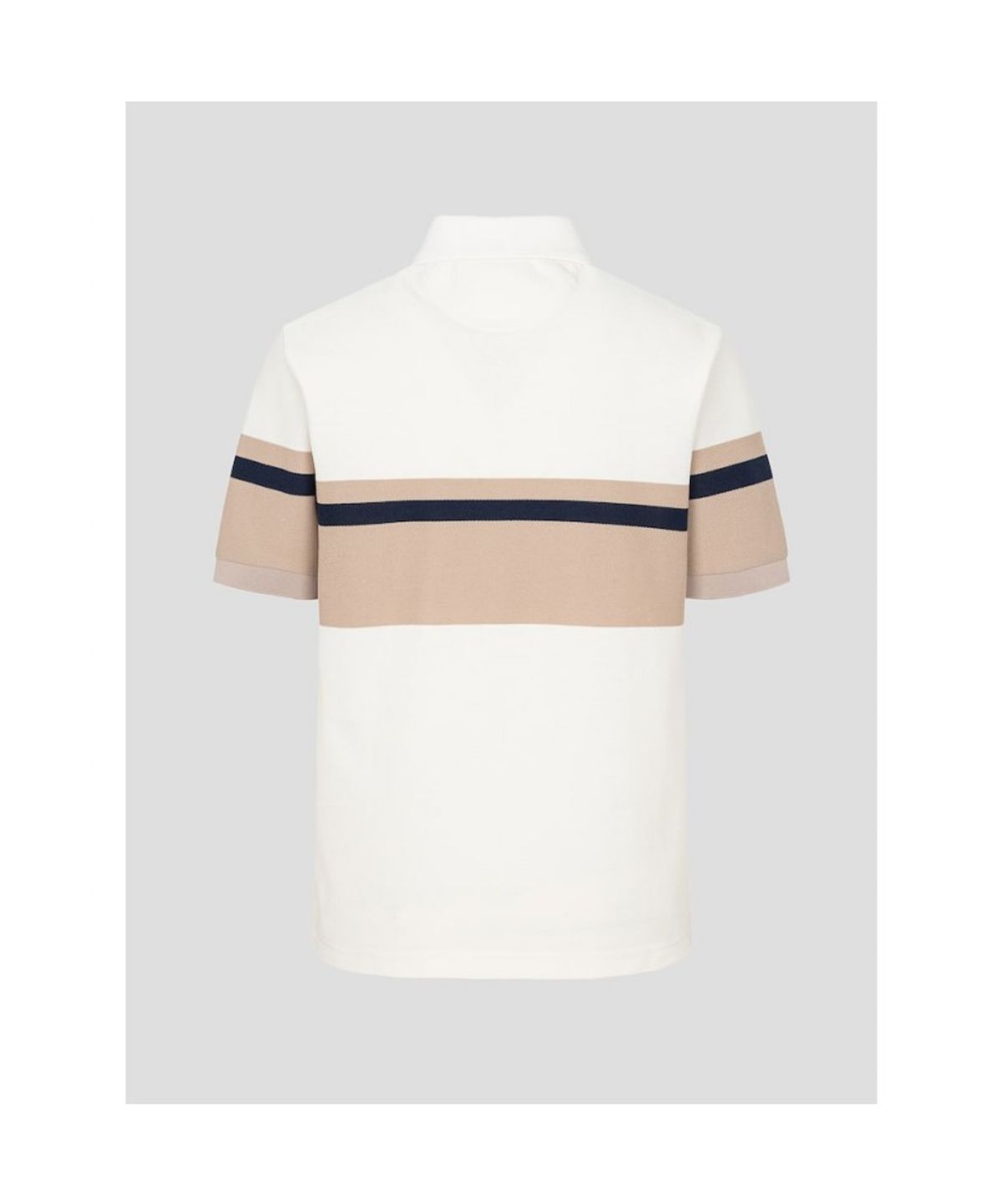 빈폴 멘(BEANPOLE MEN) 컬러블럭 칼라넥 반소매 티셔츠  아이보리