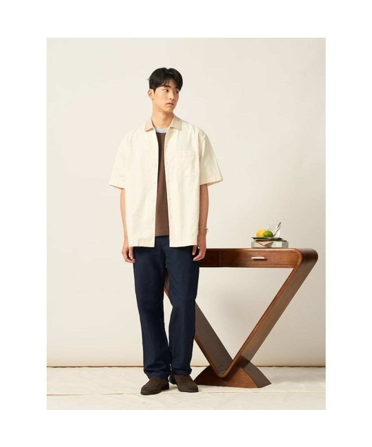 빈폴 멘(BEANPOLE MEN) 아우터형 데님 셔츠  아이보리