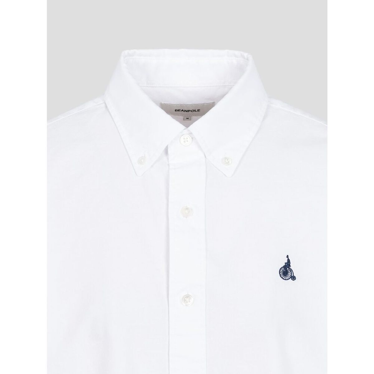 빈폴 멘(BEANPOLE MEN) 옥스퍼드 솔리드 반소매 셔츠  화이트