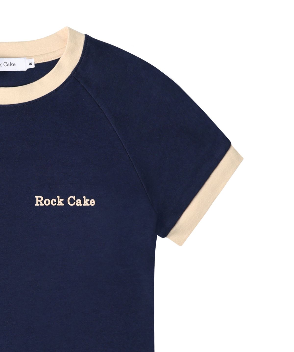 락케이크(ROCKCAKE) 96 Dot Ringer Top - Navy