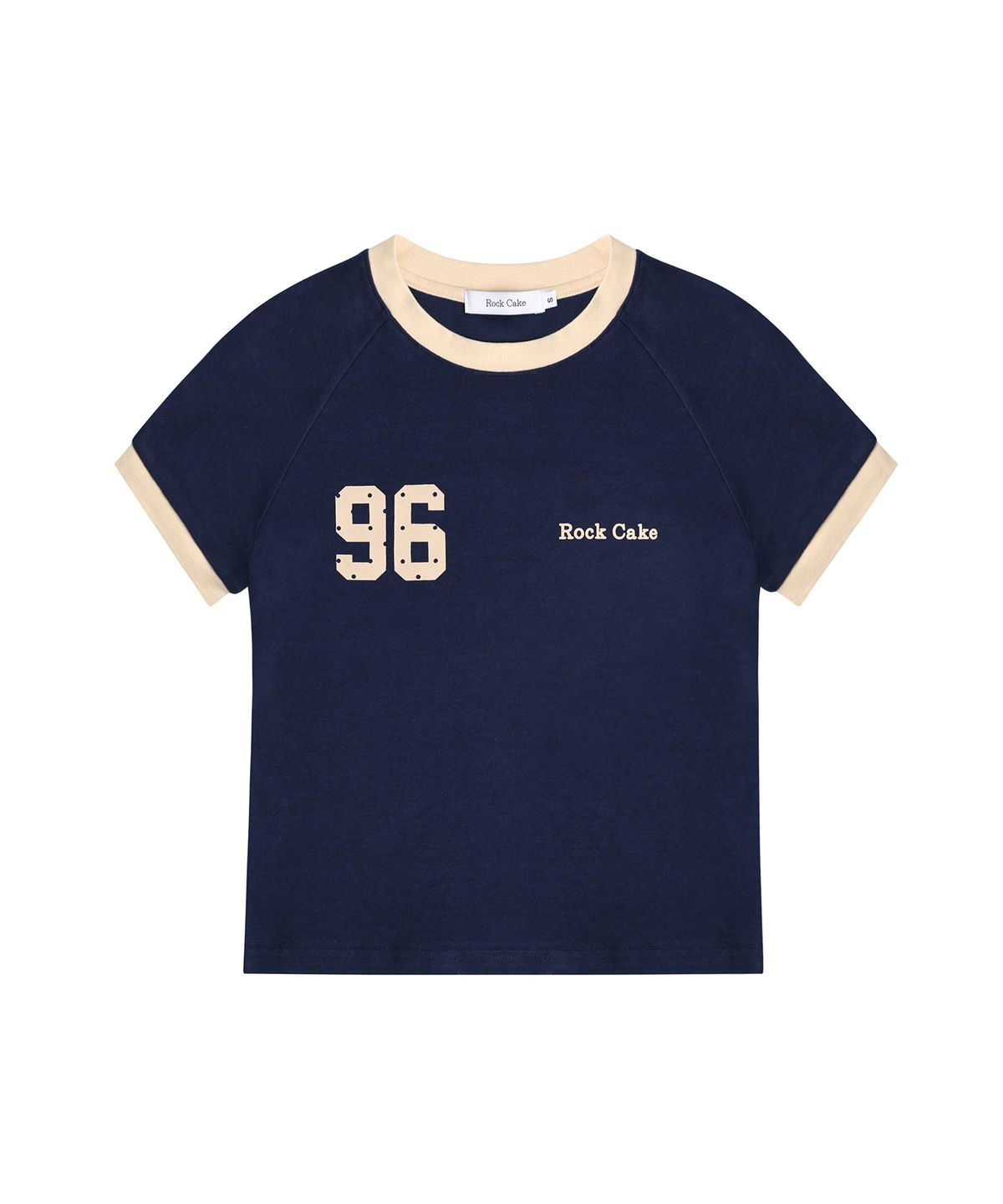 락케이크(ROCKCAKE) 96 Dot Ringer Top - Navy