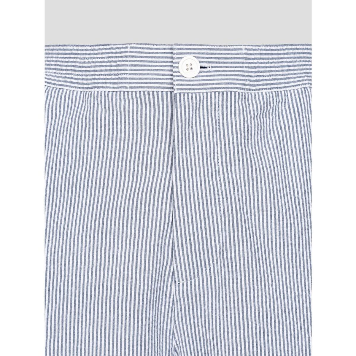 빈폴 멘(BEANPOLE MEN) 시어서커 스트라이프 하프 팬츠  네이비