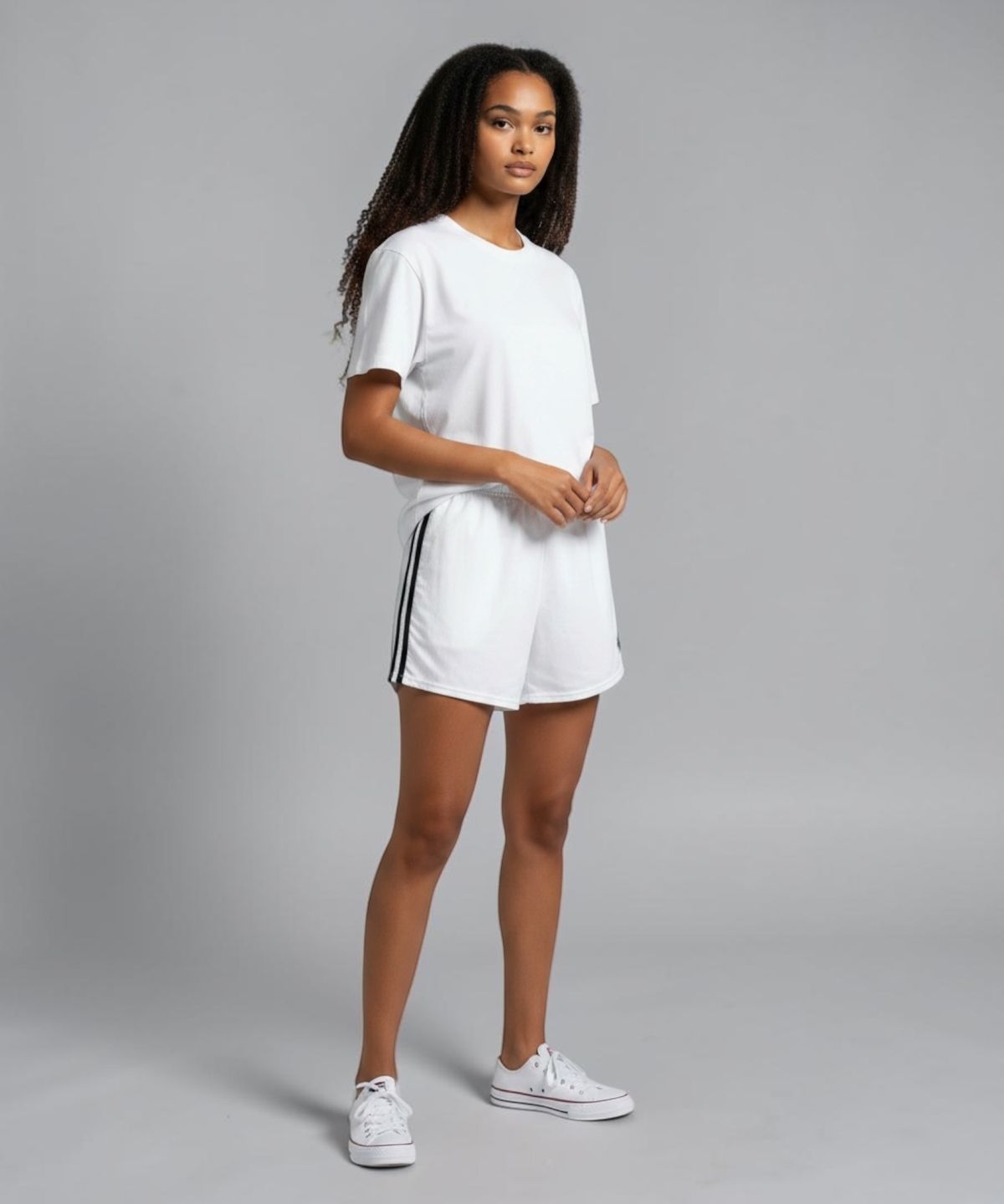 본슬리피(BORN SLIPPY) Retro Dash Shorts (White)
