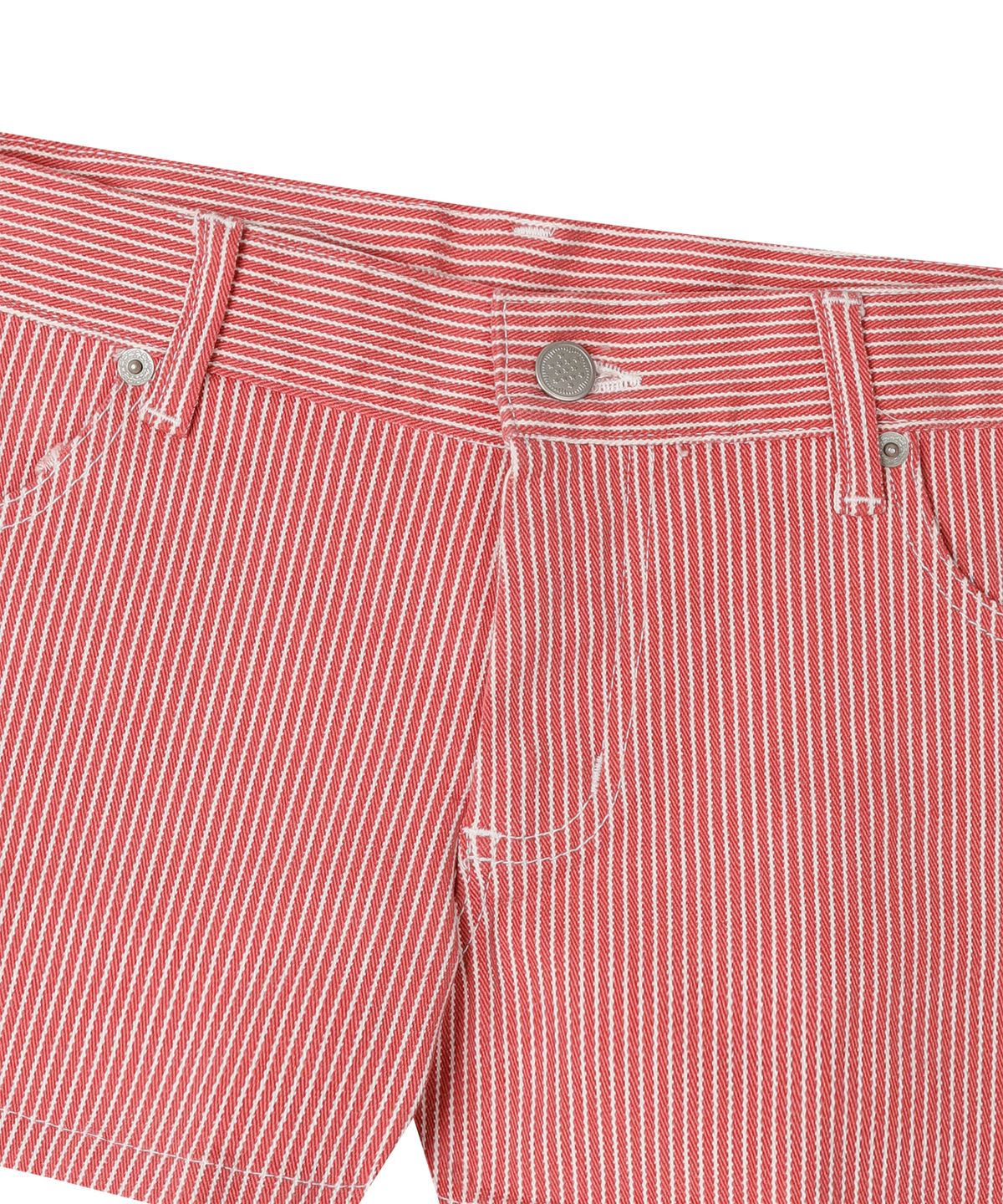 선데이후르츠마켓(SUNDAY FRUIT MARKET) W) THIN STRIPE SHORT RED