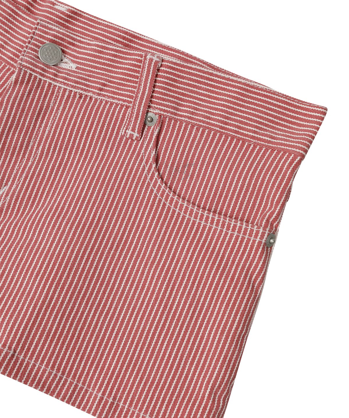 선데이후르츠마켓(SUNDAY FRUIT MARKET) W) THIN STRIPE SHORT RED