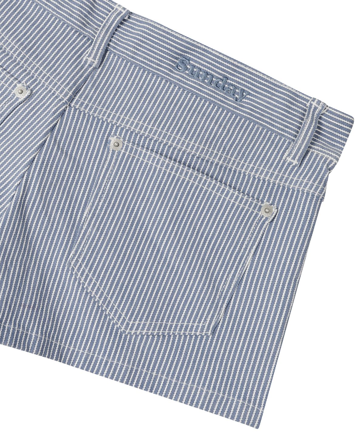 선데이후르츠마켓(SUNDAY FRUIT MARKET) W) THIN STRIPE SHORT NAVY