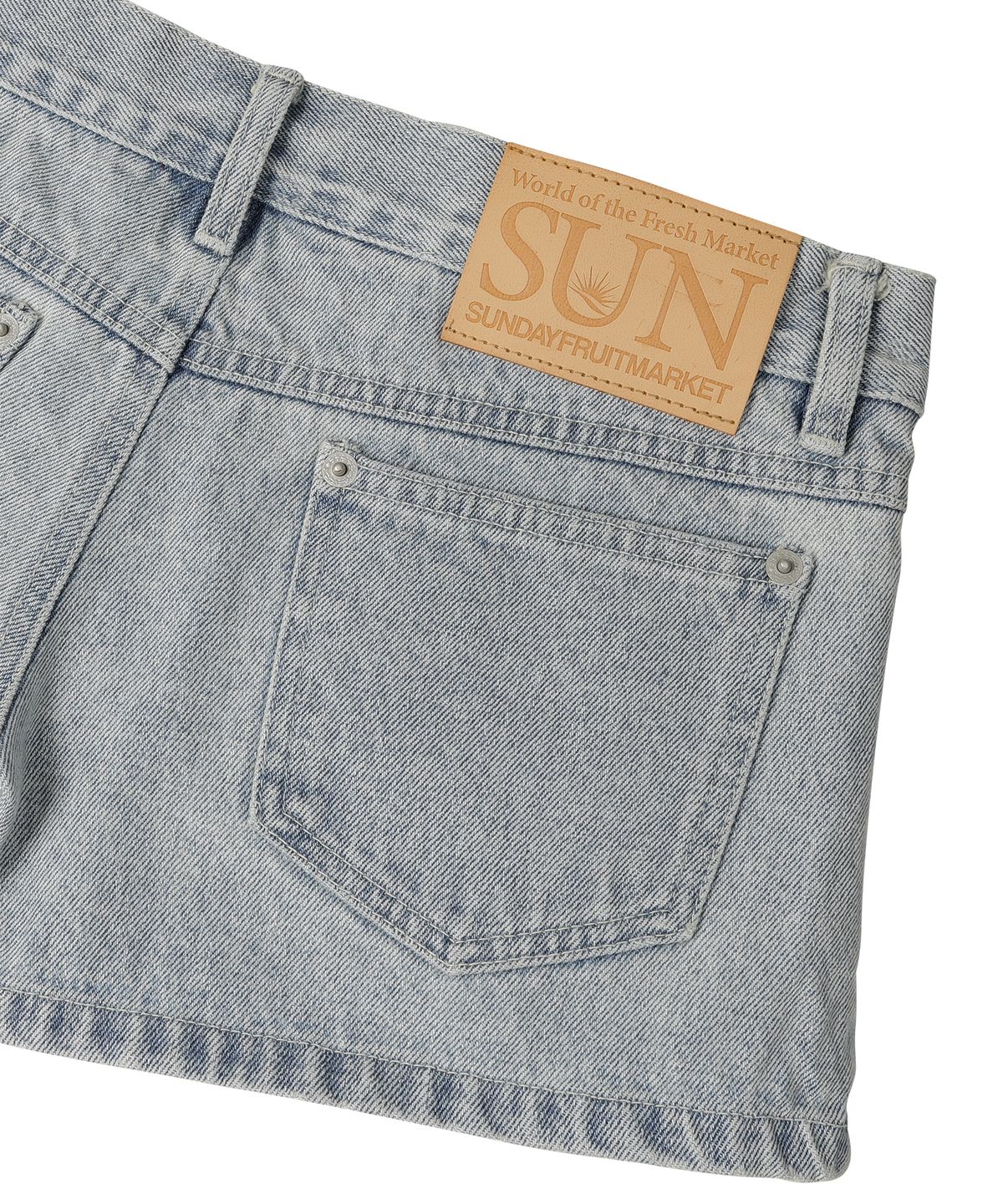 선데이후르츠마켓(SUNDAY FRUIT MARKET) W) BEACH DENIM SHORT