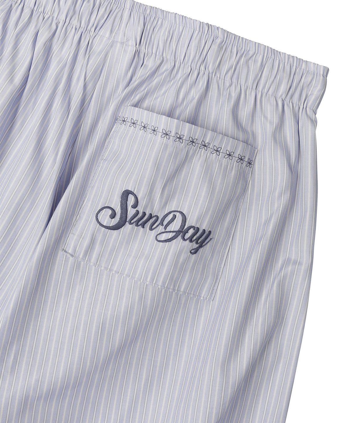 선데이후르츠마켓(SUNDAY FRUIT MARKET) BEACH STRIPE PANT SKYBLUE