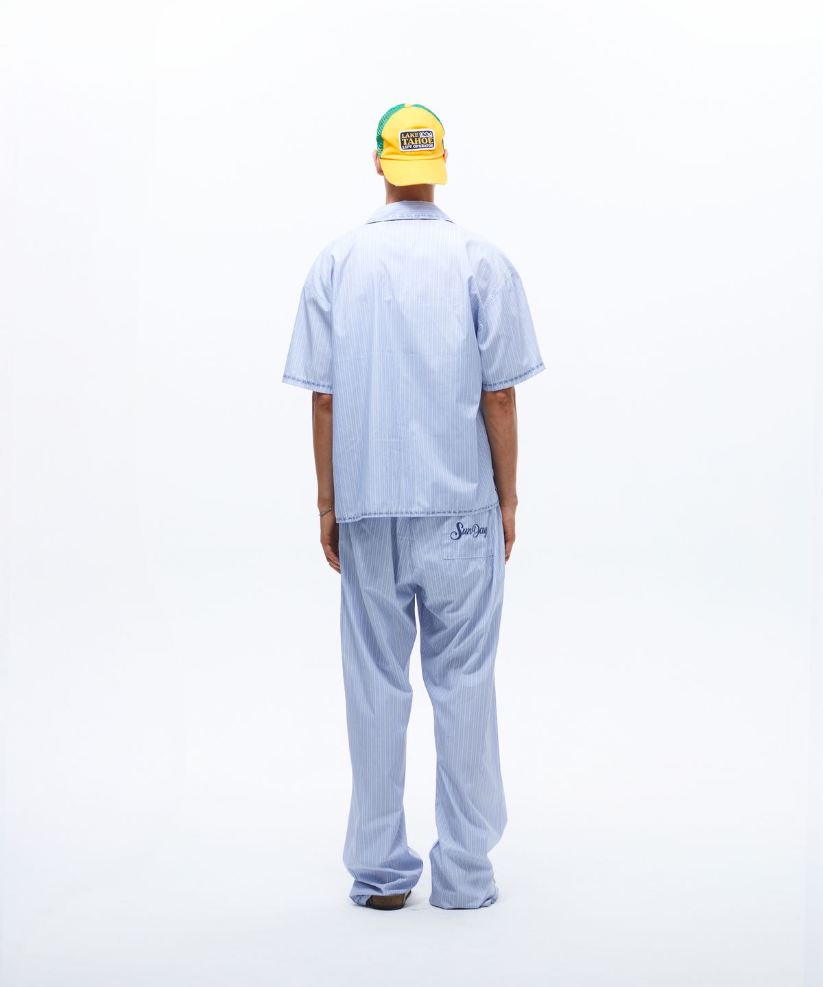 선데이후르츠마켓(SUNDAY FRUIT MARKET) BEACH STRIPE PANT SKYBLUE