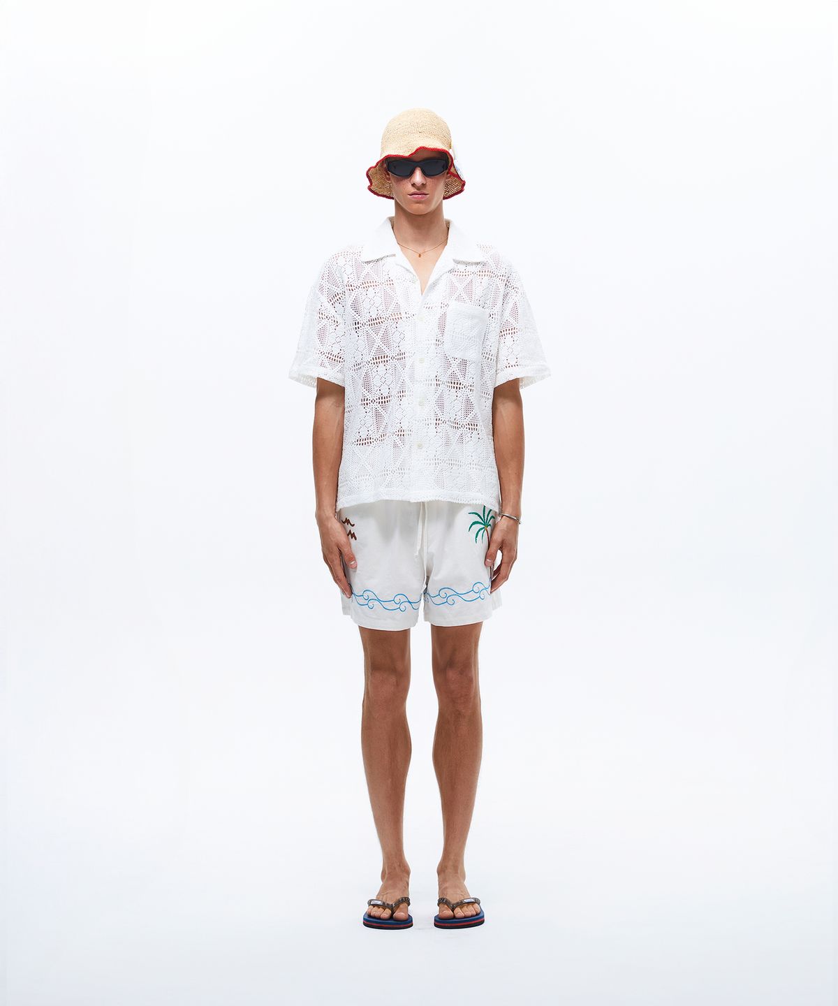 선데이후르츠마켓(SUNDAY FRUIT MARKET) SUN BEACH SHORT IVORY