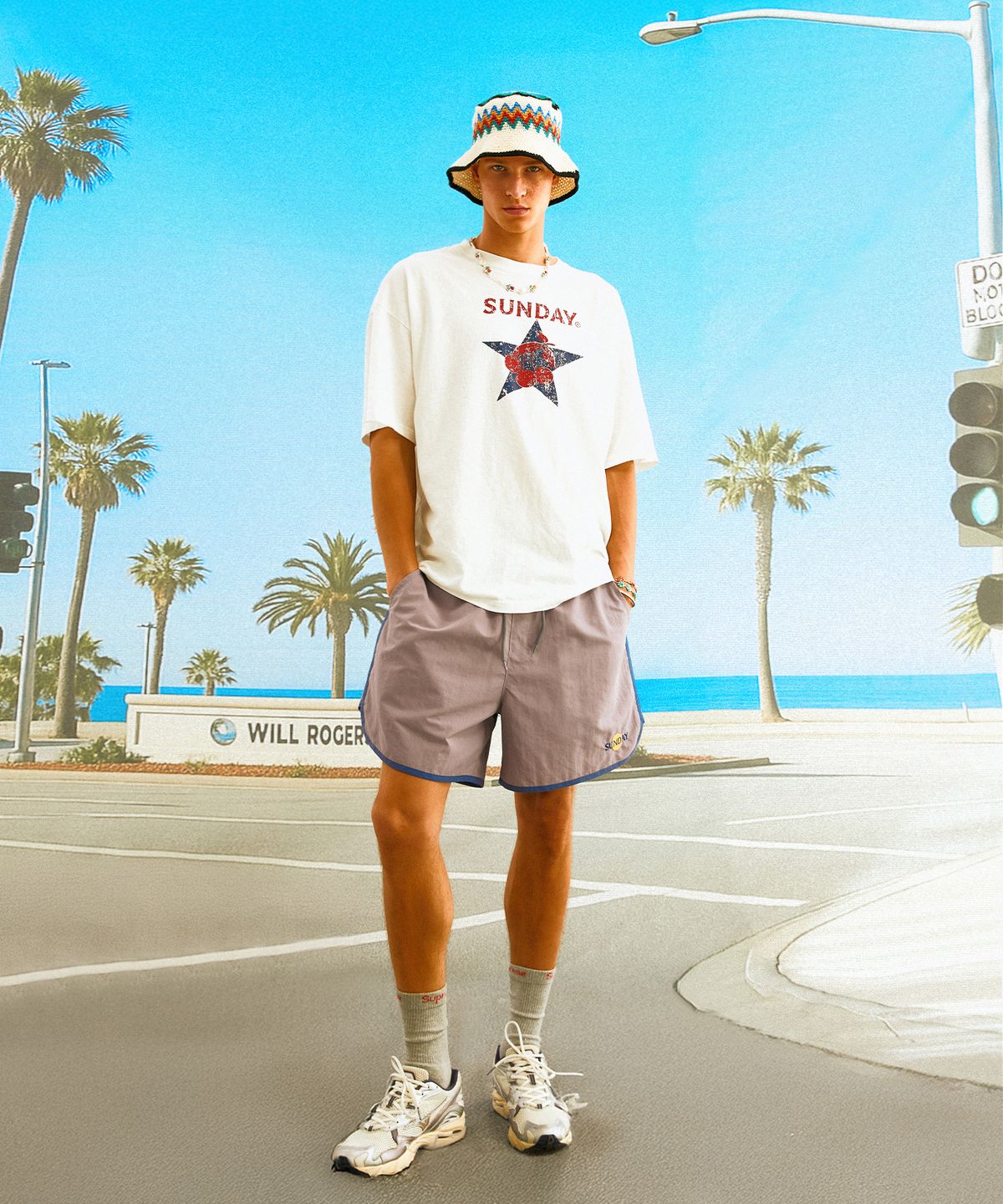 선데이후르츠마켓(SUNDAY FRUIT MARKET) DAY SUN SHORT NAVY