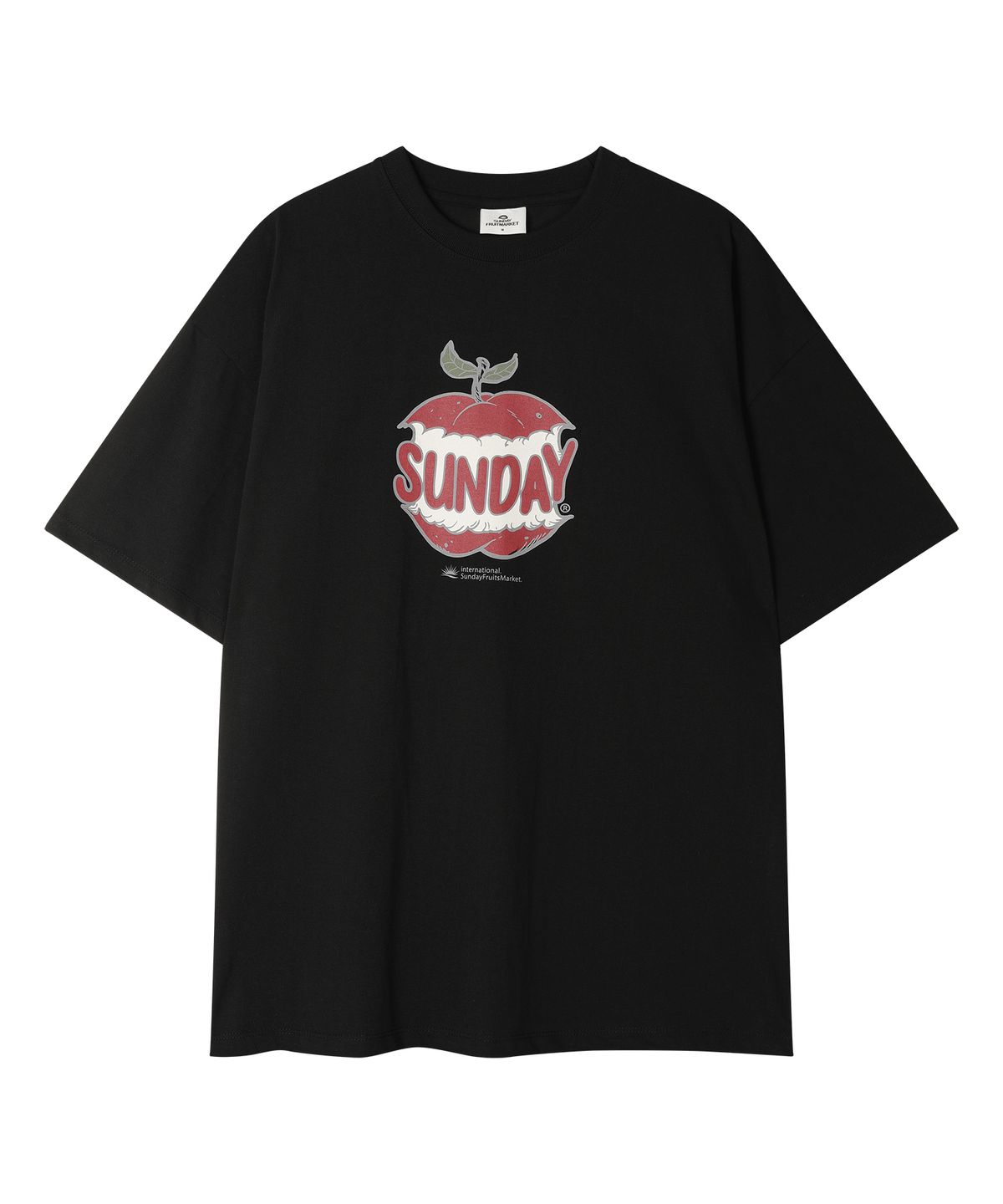선데이후르츠마켓(SUNDAY FRUIT MARKET) SUNDAY APPLE TEE BLACK