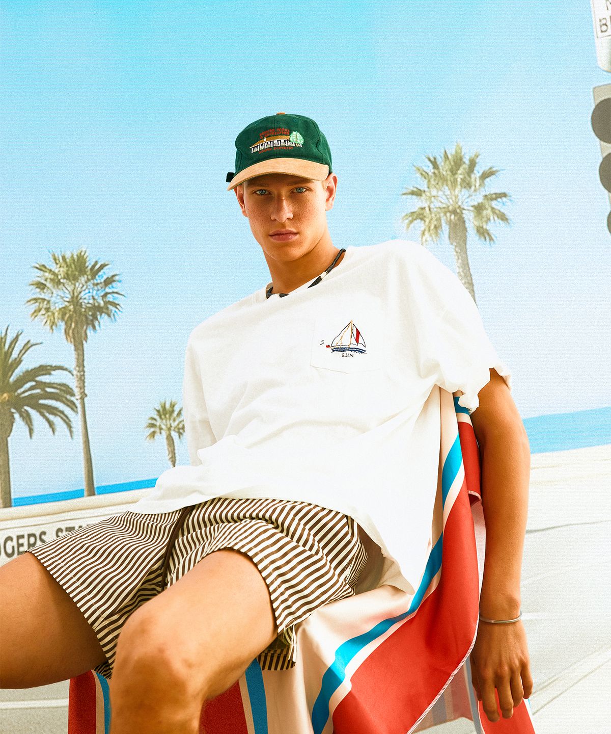 선데이후르츠마켓(SUNDAY FRUIT MARKET) BOAT POCKET TEE IVORY
