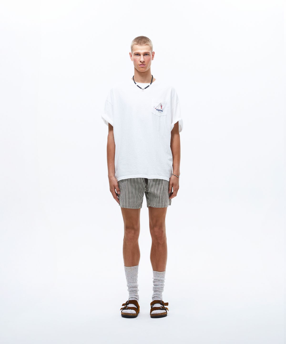선데이후르츠마켓(SUNDAY FRUIT MARKET) BOAT POCKET TEE IVORY